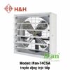 Quạt hút thông gió vuông ifFan 74CSA